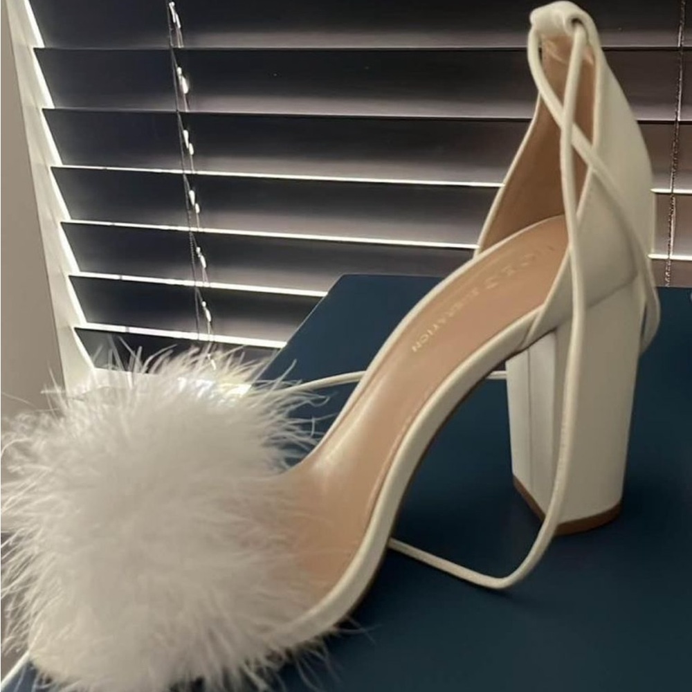 Bcbg white heels - worn once for a wedding